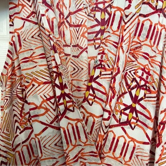 BCBGMAXAZRIA Multicolored Patterned Romper Size S - Picture 5 of 11